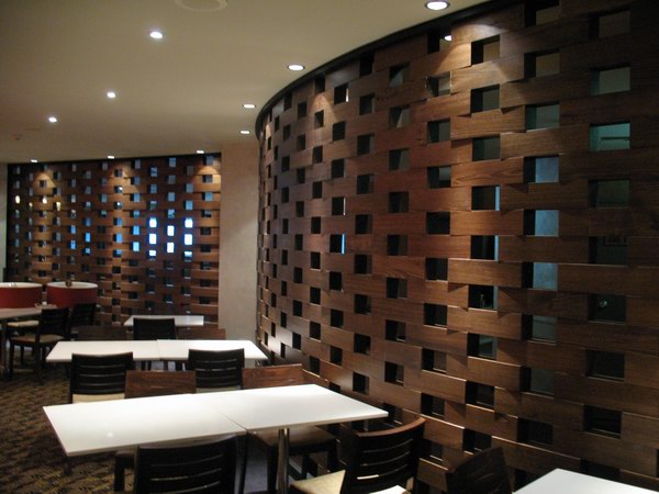 Timber Block Screen Wall